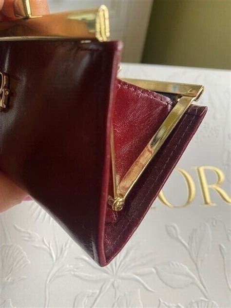 dior vintage coin purse|authentic dior monogram wallet.